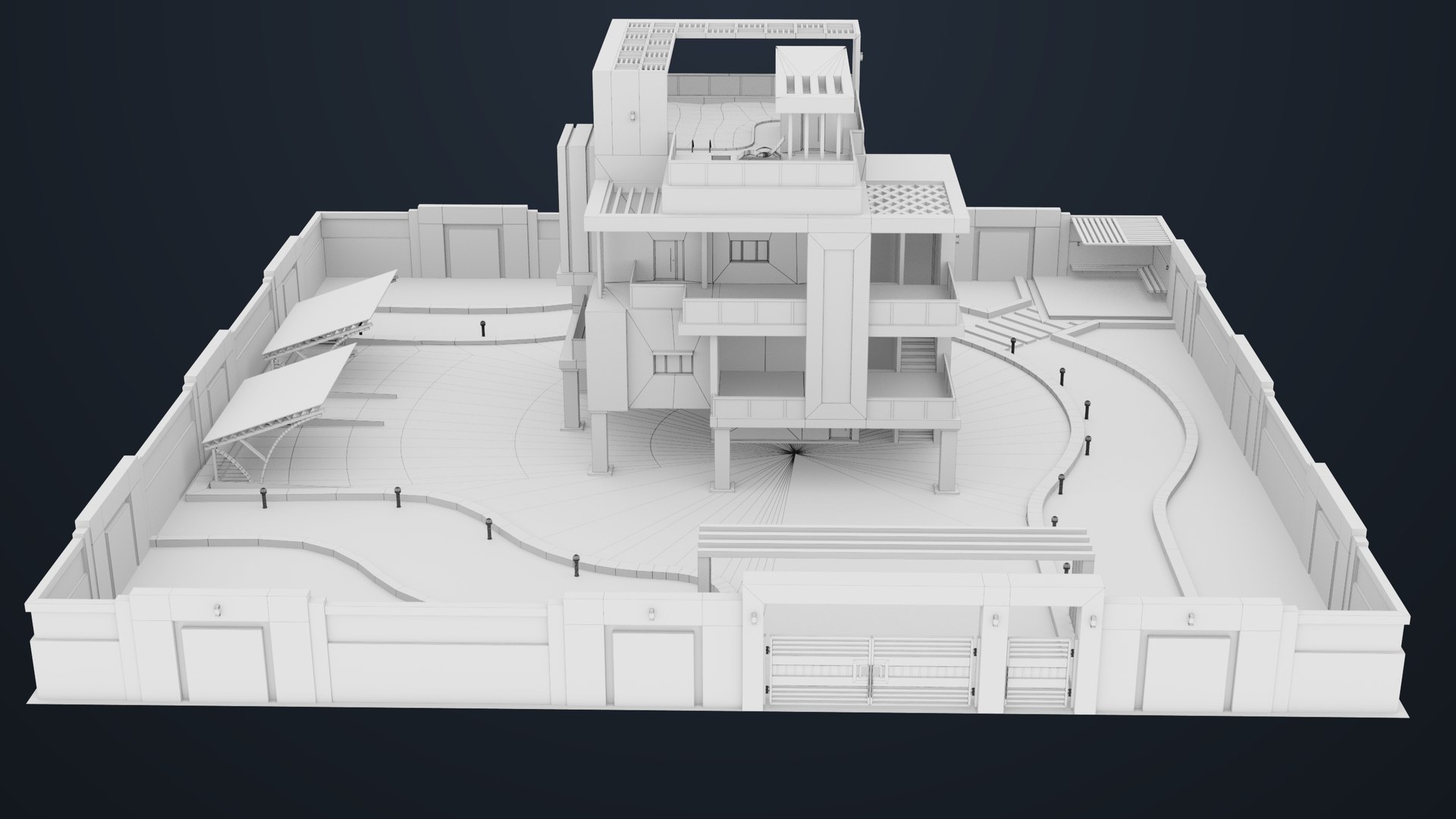 3D Modern Villa House02 with Compound All PBR Unity UE Textures Included https://p.turbosquid.com/ts-thumb/cq/ZU4yMd/yO/bangalow02_00049/jpg/1697685477/1920x1080/fit_q87/abdbbb456b7c6753d509b3b8b266027d73ff30f7/bangalow02_00049.jpg