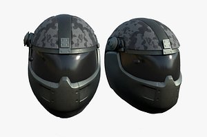 3D helmet sci fi