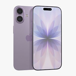 Apple iPhone 17 Lavender 3D model