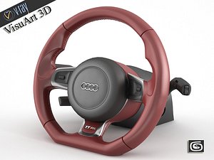 3d audi steering wheel