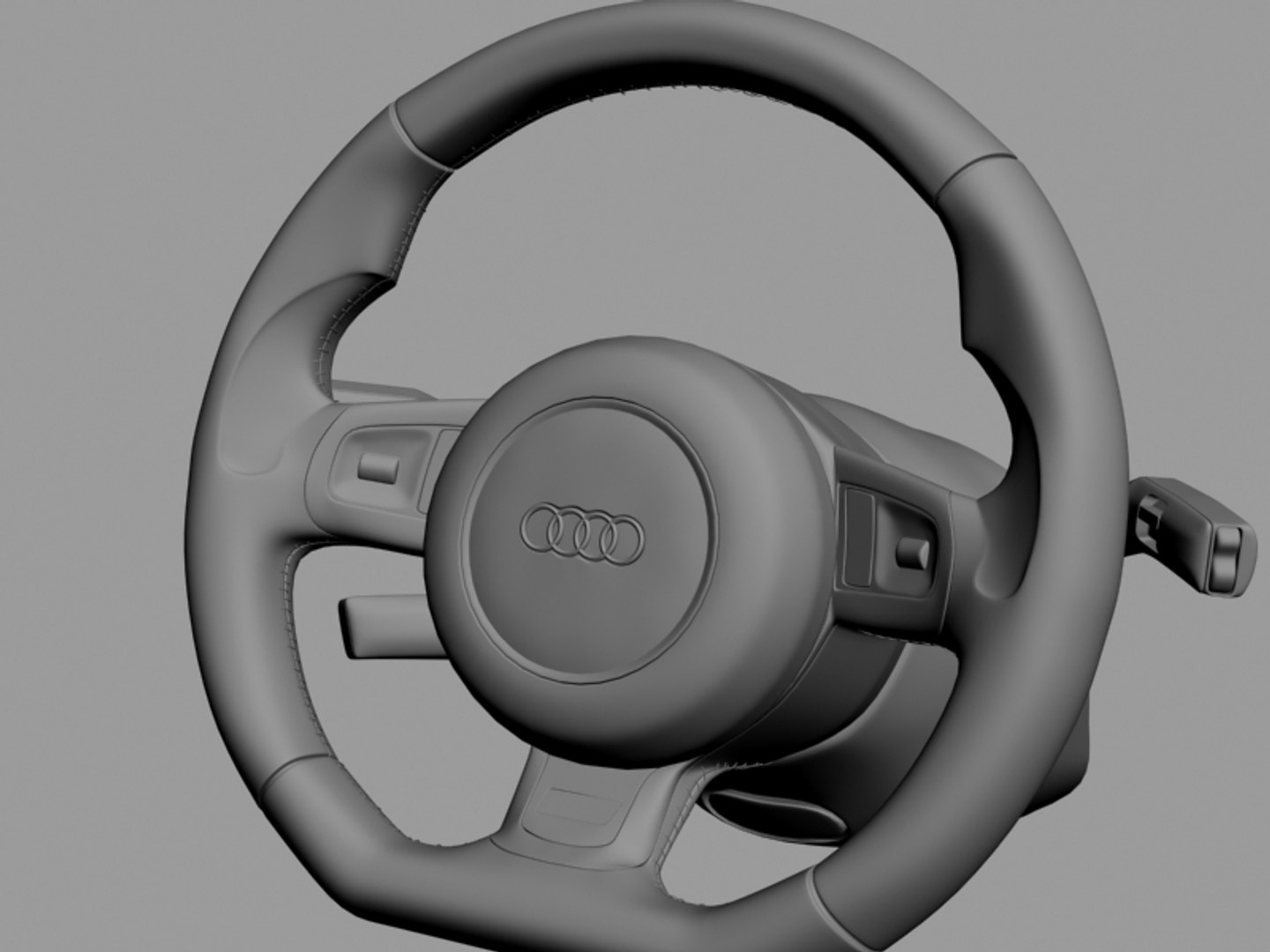 3d Audi Steering Wheel