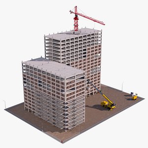 3D Detailed Construction Site