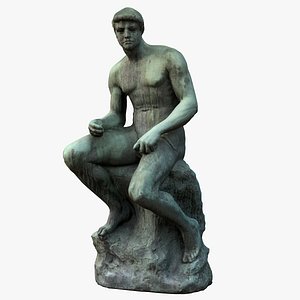 Bronze Man Sitting