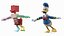 Collezione di personaggi Disney truccati