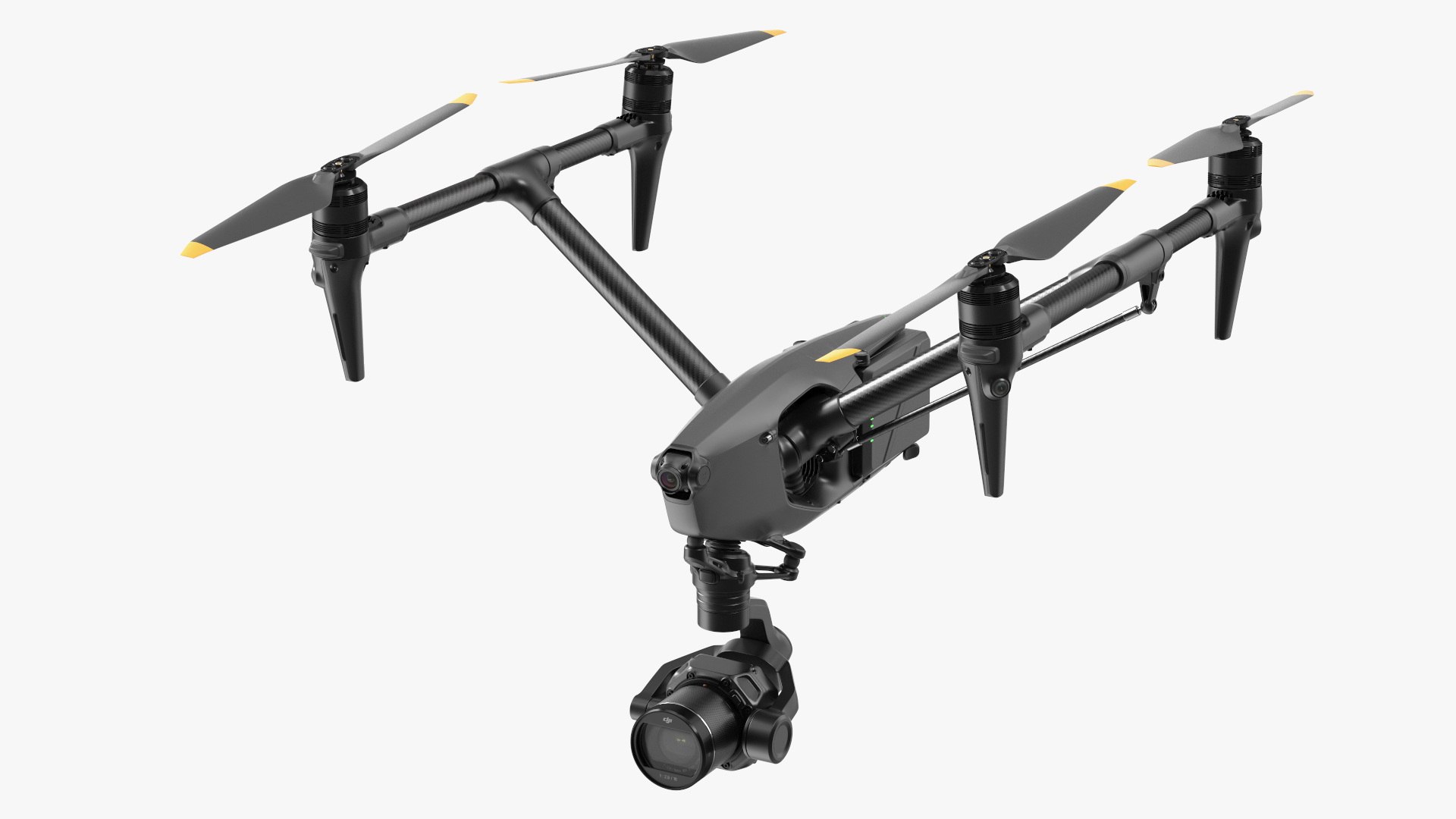 DJI Inspires Drone Rigged 3D model preview