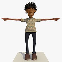 Fred The Laid Back Casual Rasta Man Rigged