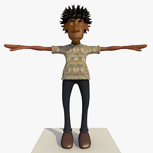 Fred The Laid Back Casual Rasta Man Rigged