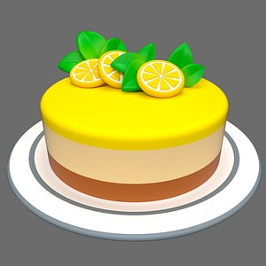 Cartoon Lemon Cheesecake