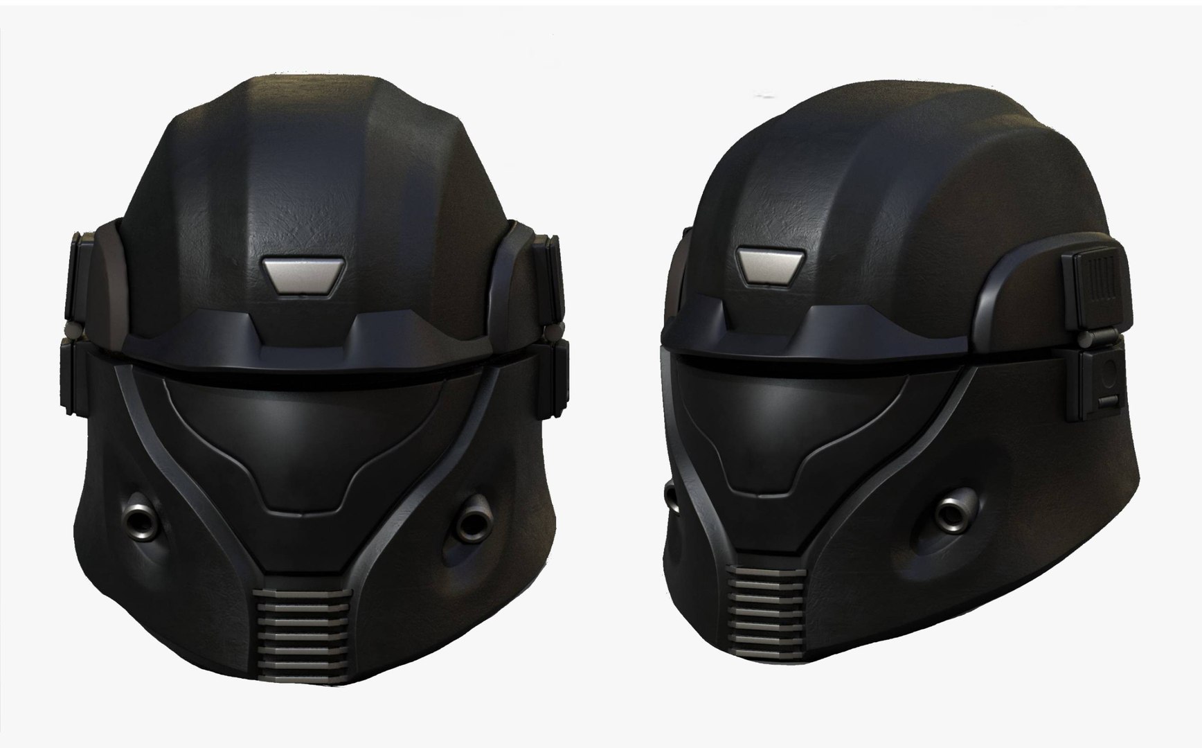 futuristic war helmet
