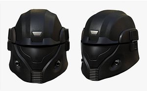 helmet sci fi 3D