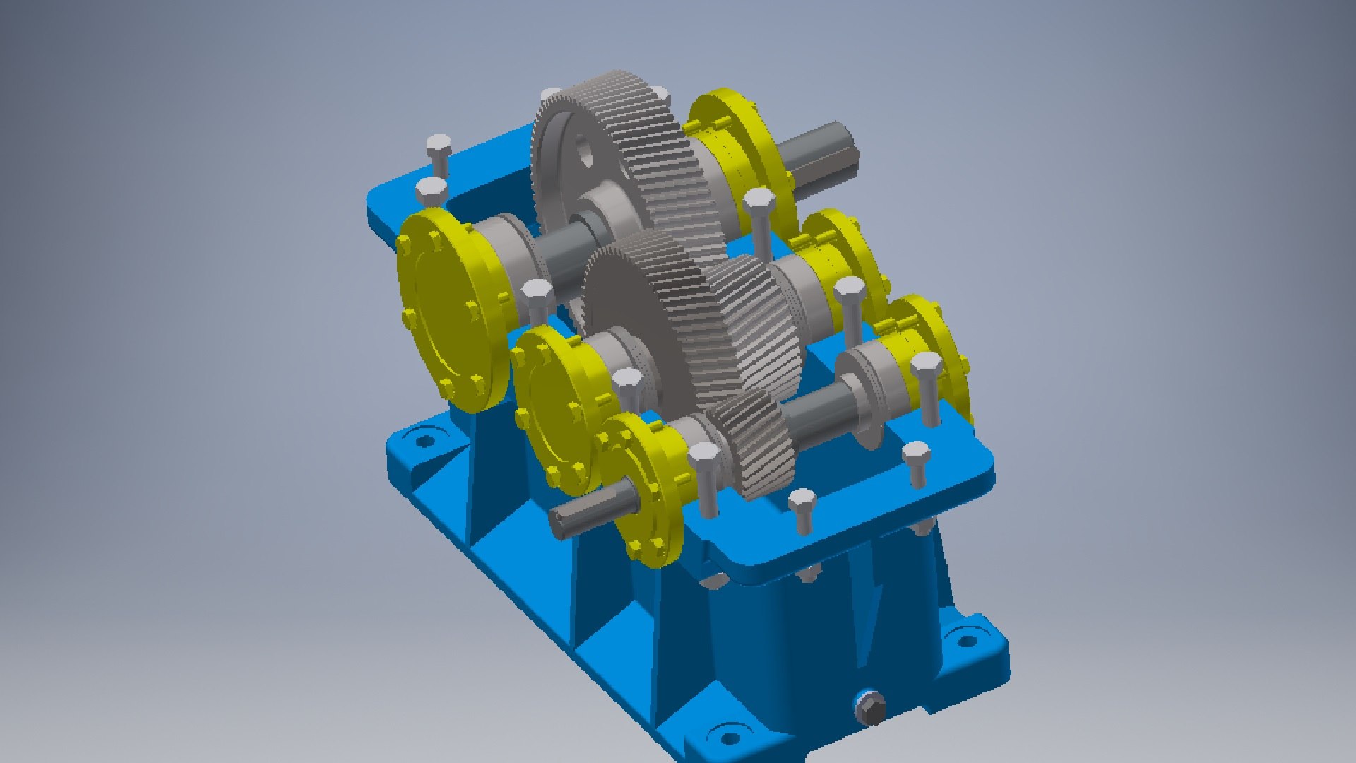 3D Twostage Gearbox 3 D Model TurboSquid 2079330