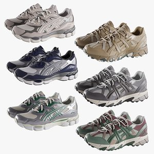 Asics Sneakers Set 3D model