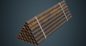 industrial pipes 3b 3D model