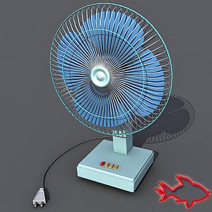 3d table fan