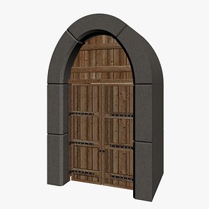 castle gate 3D model