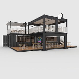 3D Container Cafe 1