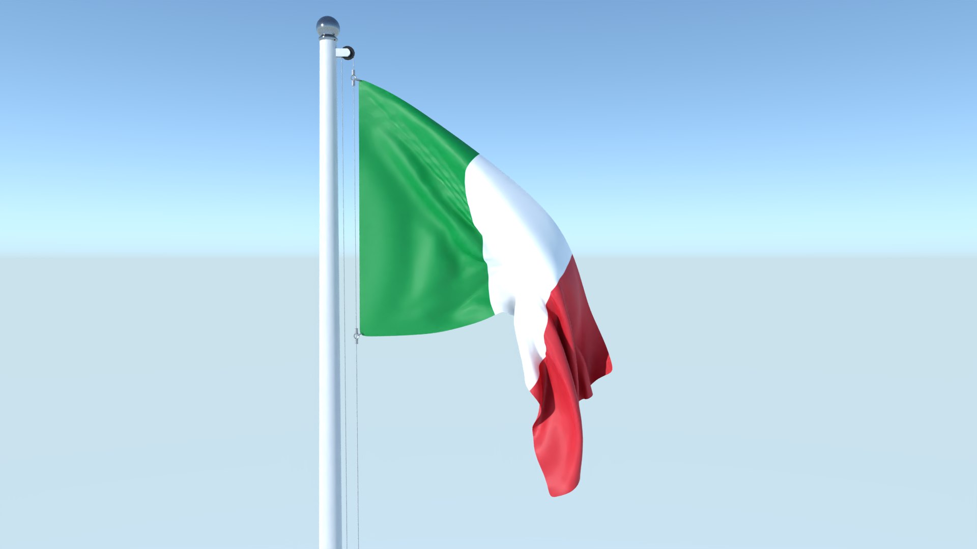 3D Model Animated Flag Of Italy - TurboSquid 1736560