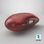 Red Kidney Bean 01 3D model
