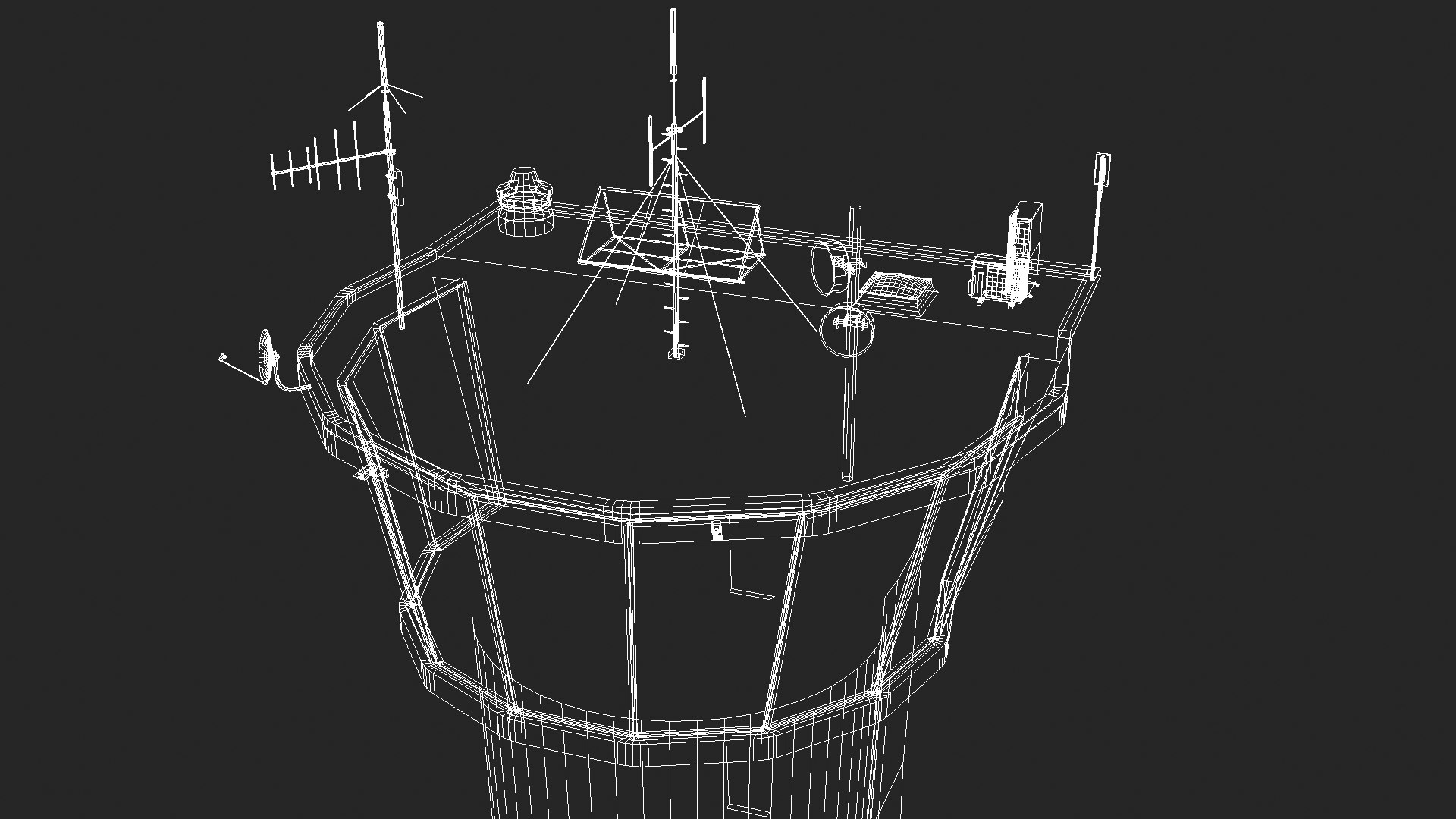 3D ATC Tower TurboSquid 1981822