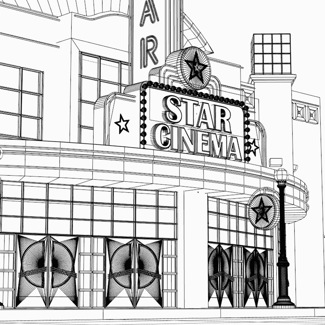 Movie Theater Drawing 60 Photos - Moonagedaydream.film