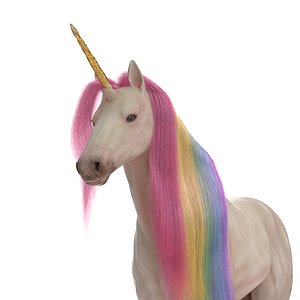 unicorn 3D model