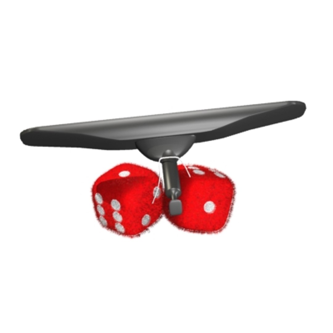 Furry Dice Car 3d Model