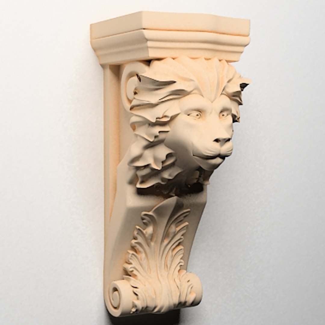 corbel interior wall 3d model