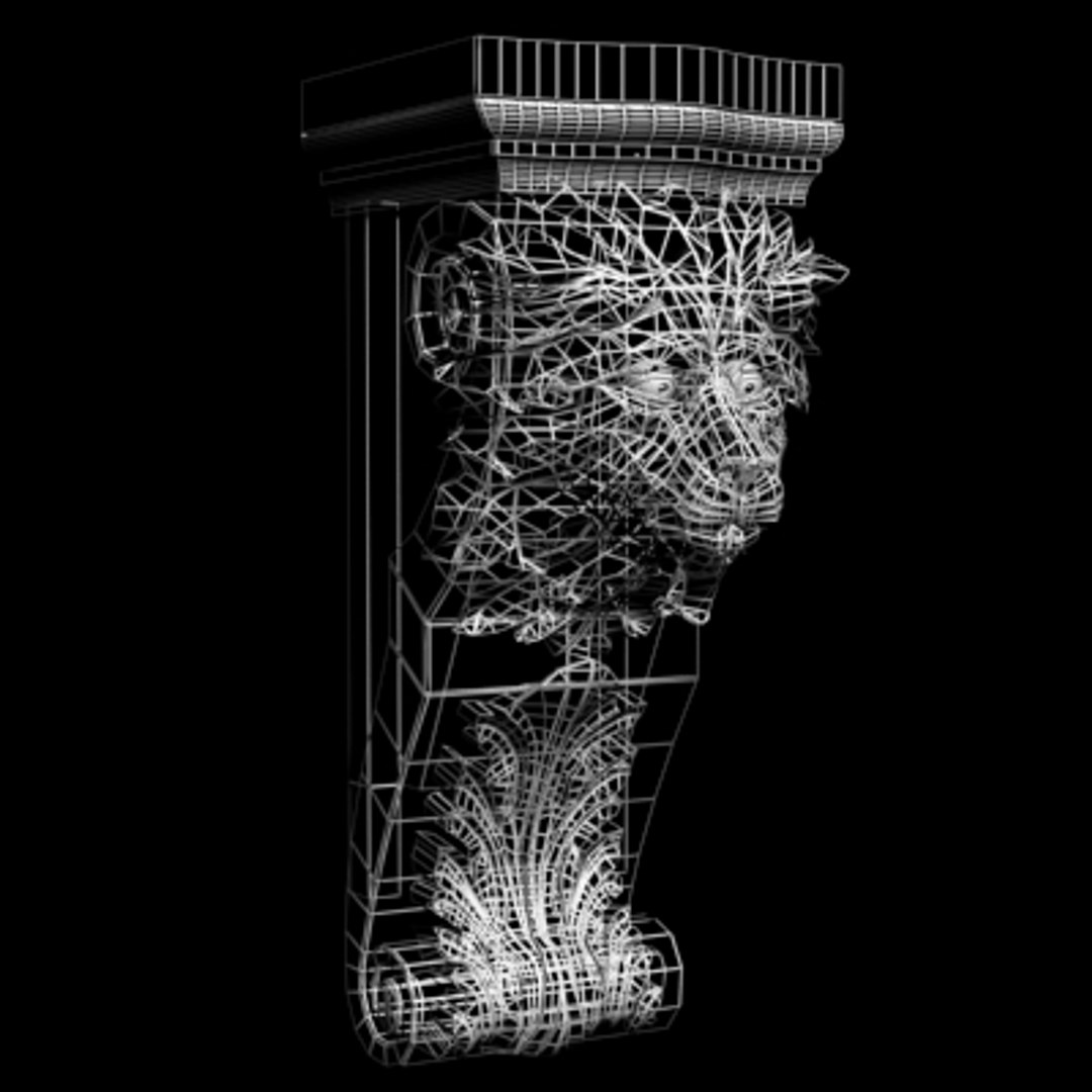 corbel interior wall 3d model