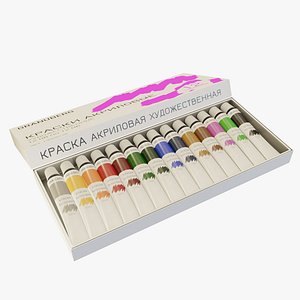 Oil Paint Tubes Set