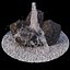 Rock Waterfall fountains 3D model