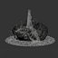 Rock Waterfall fountains 3D model