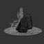 Rock Waterfall fountains 3D model