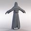 Mittelalterlicher Mönch (lowpoly)