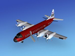 3d max propellers l188 electra lockheed