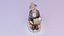 Old man statue high-poly 3D model