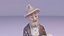 Old man statue high-poly 3D model