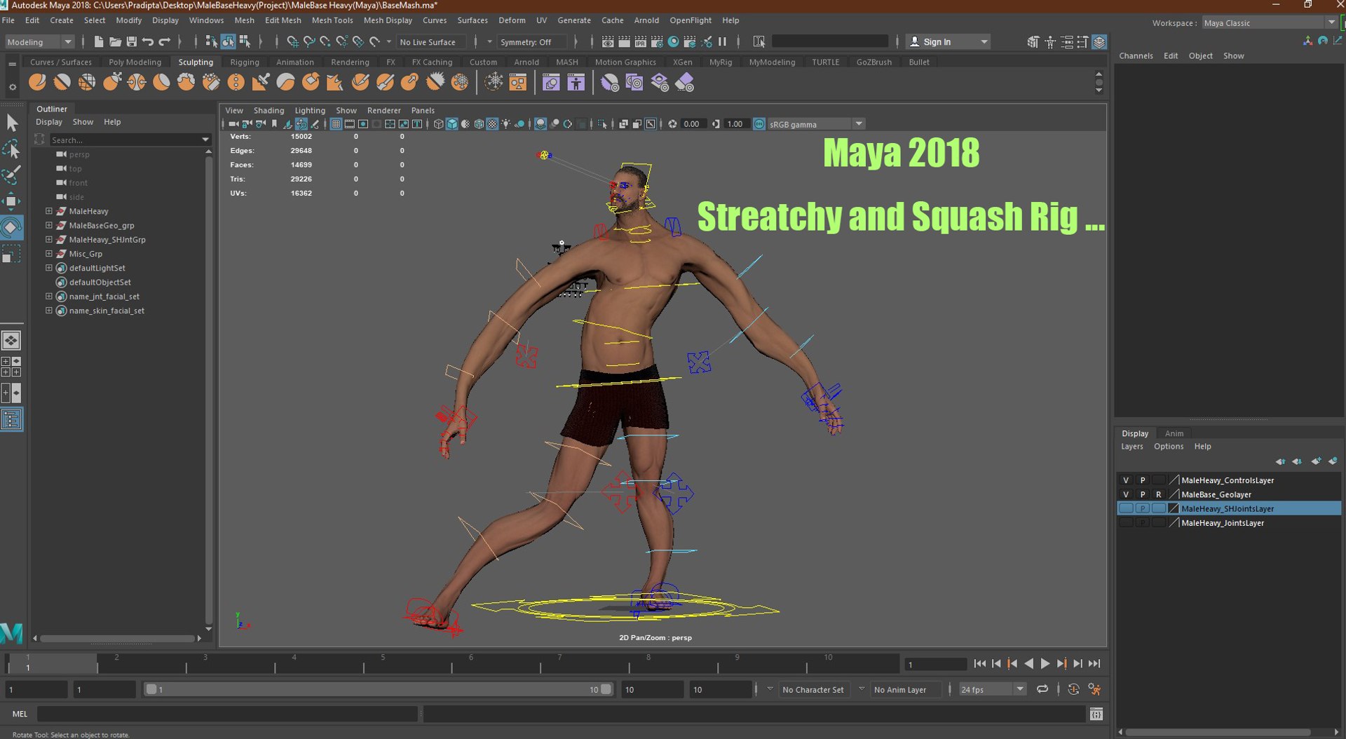 3D Male Base Heavy Rig Maya - TurboSquid 1716109