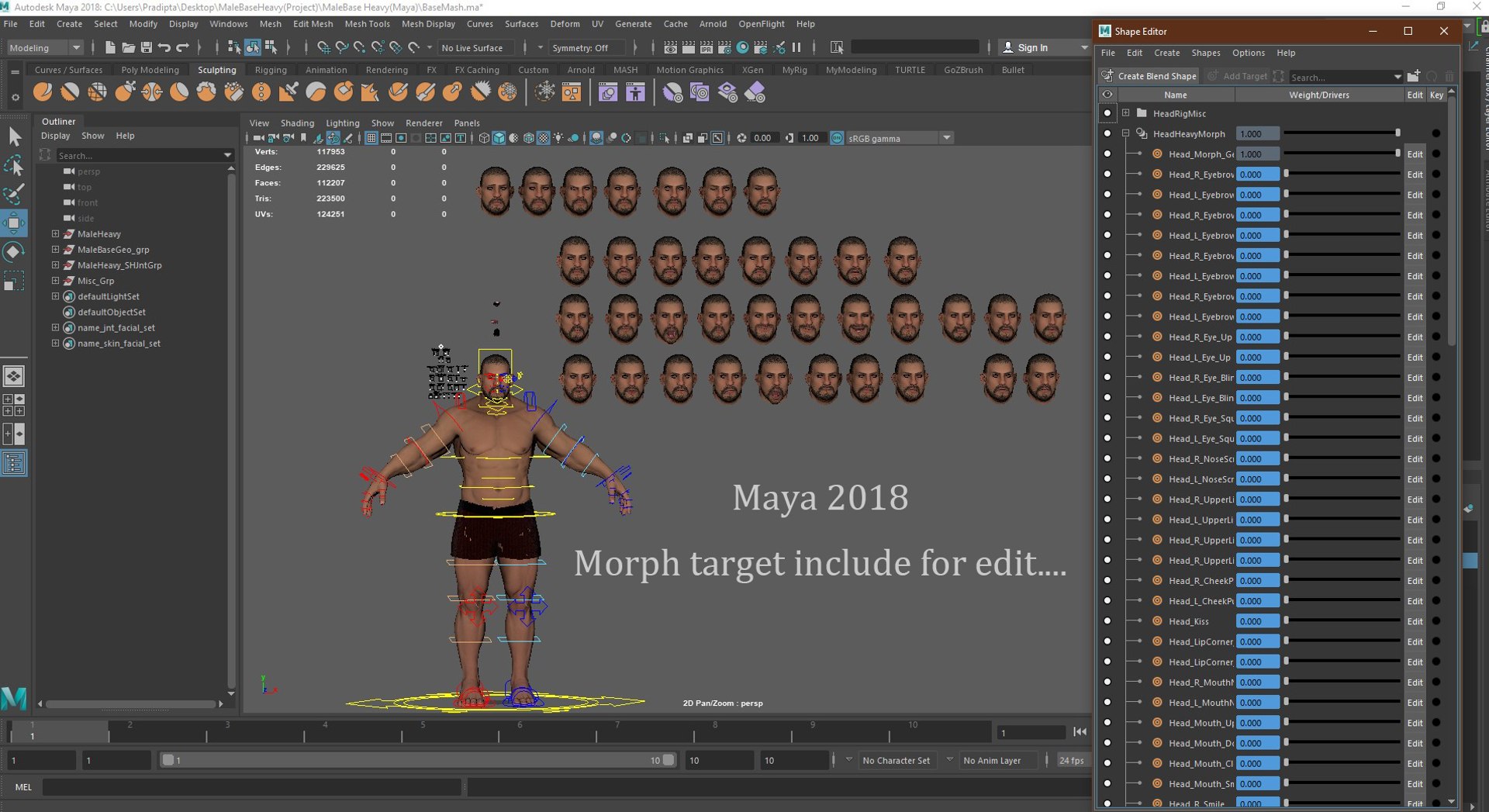 3D Male Base Heavy Rig Maya - TurboSquid 1716109