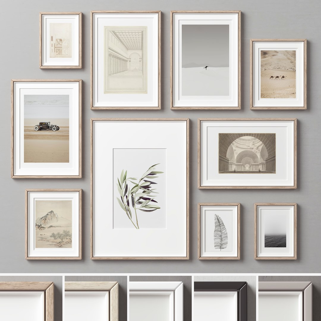 Picture Frames Set-434 3D Model - TurboSquid 2090587