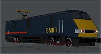 Train Loco Class 91 GNER Electric Engine