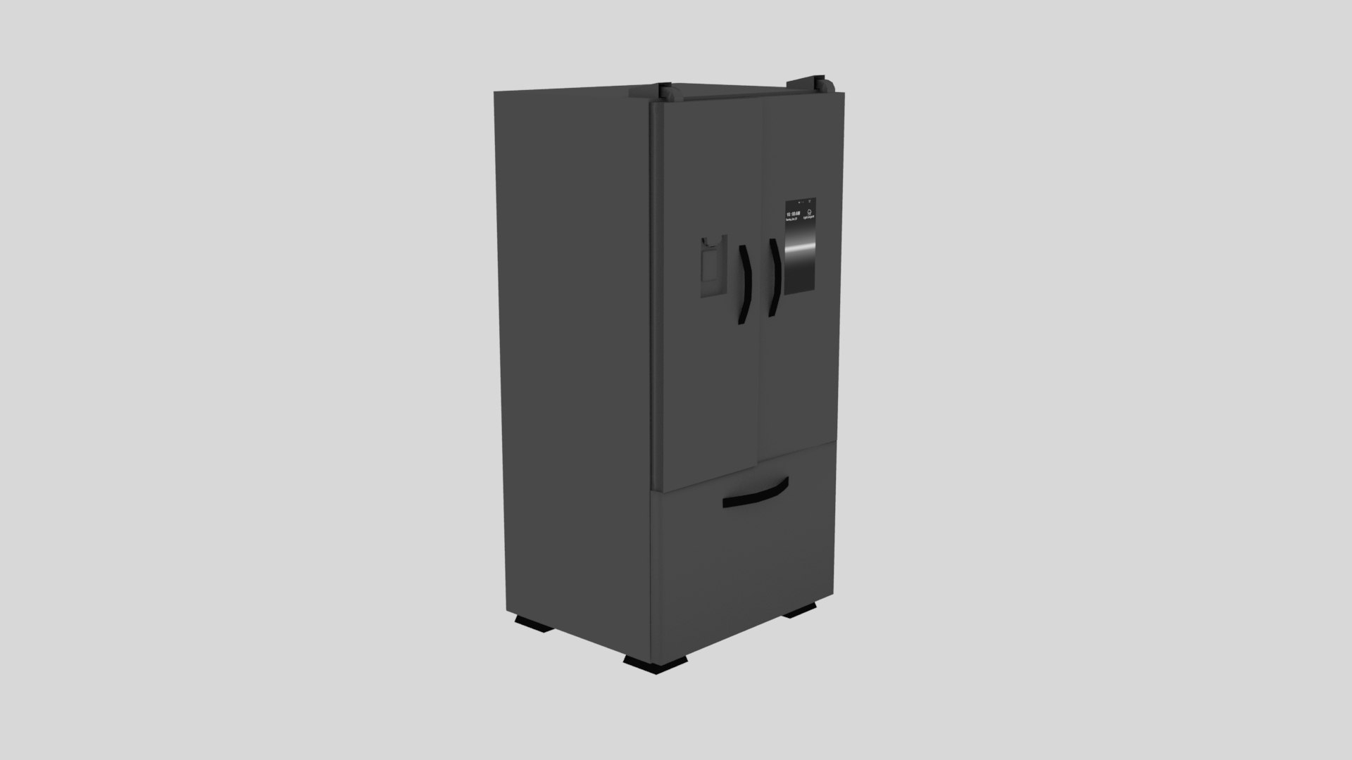 Simple fridge 3D model - TurboSquid 2129896
