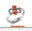 Ring Rose Flower with stones 10