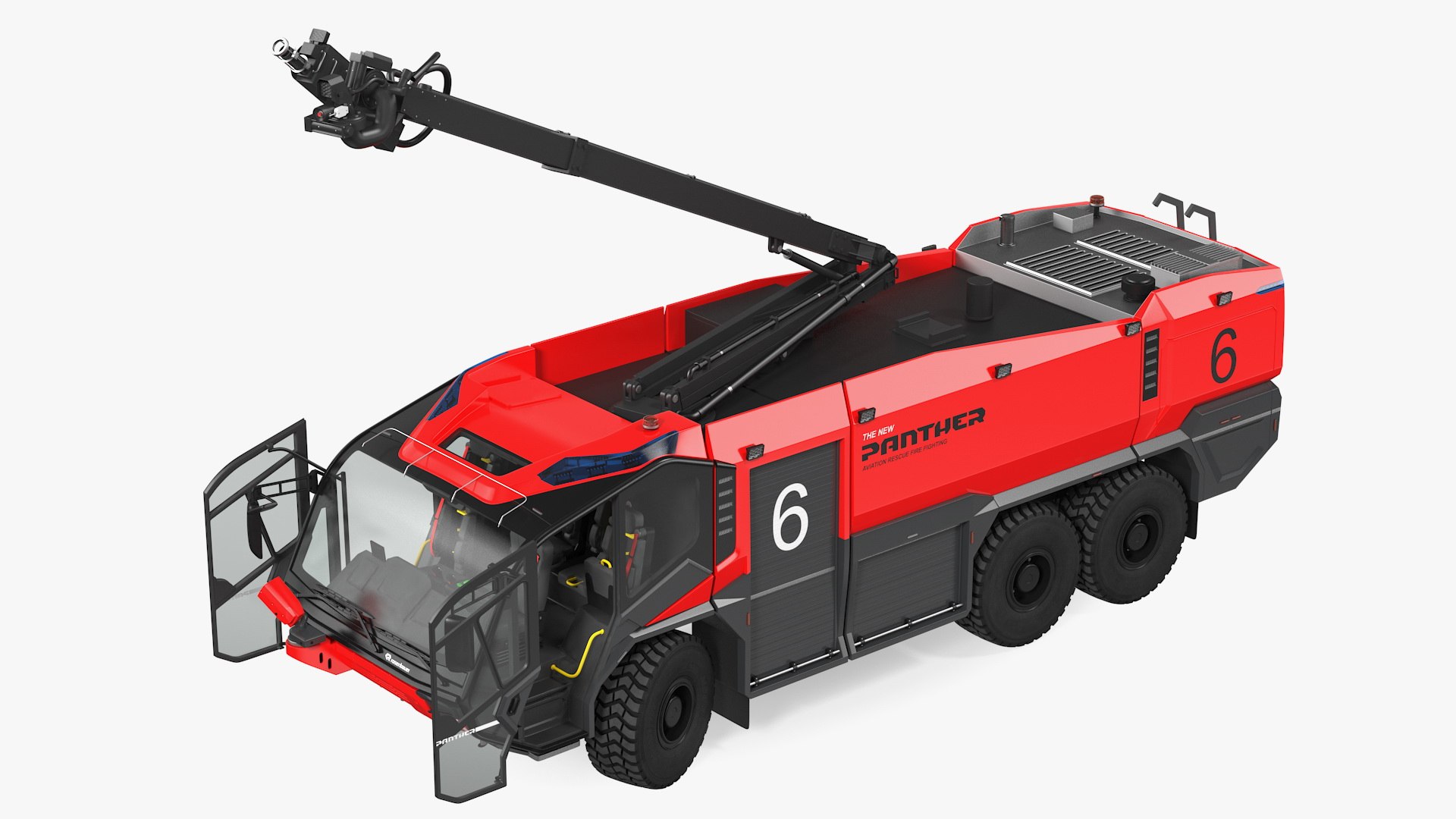 3D model rosenbauer panther 6x6 firefighting - TurboSquid 1535496