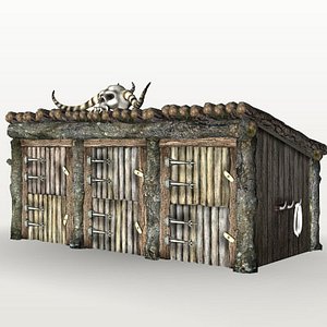 barn stables 3d max