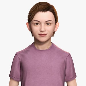 Sonu - Realistic Child with beautiful smile kid Low-poly
