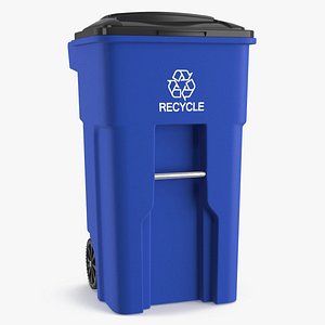 3D Residential Recycling Bin
