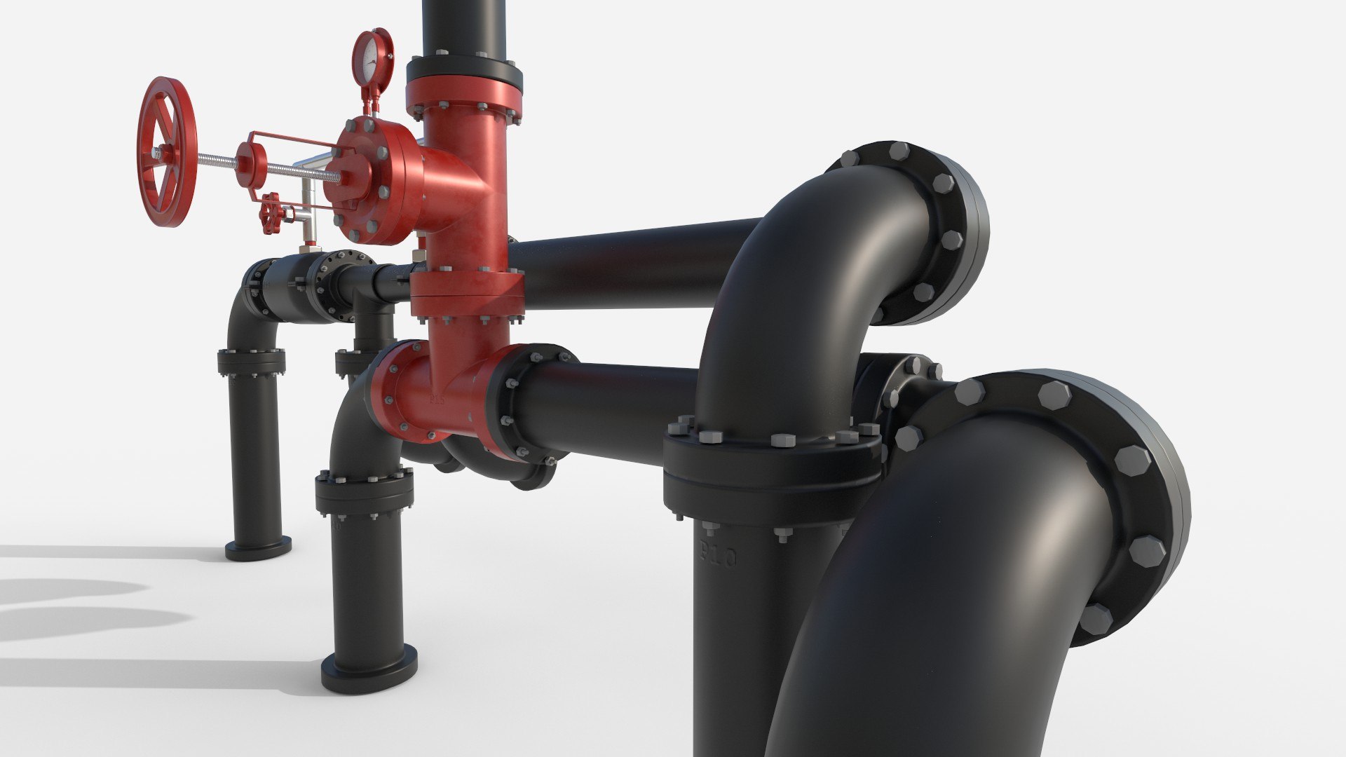 3D Model Industrial Pipe - TurboSquid 1798436