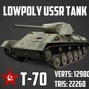 USSR T-70 Tank Real GameReady
