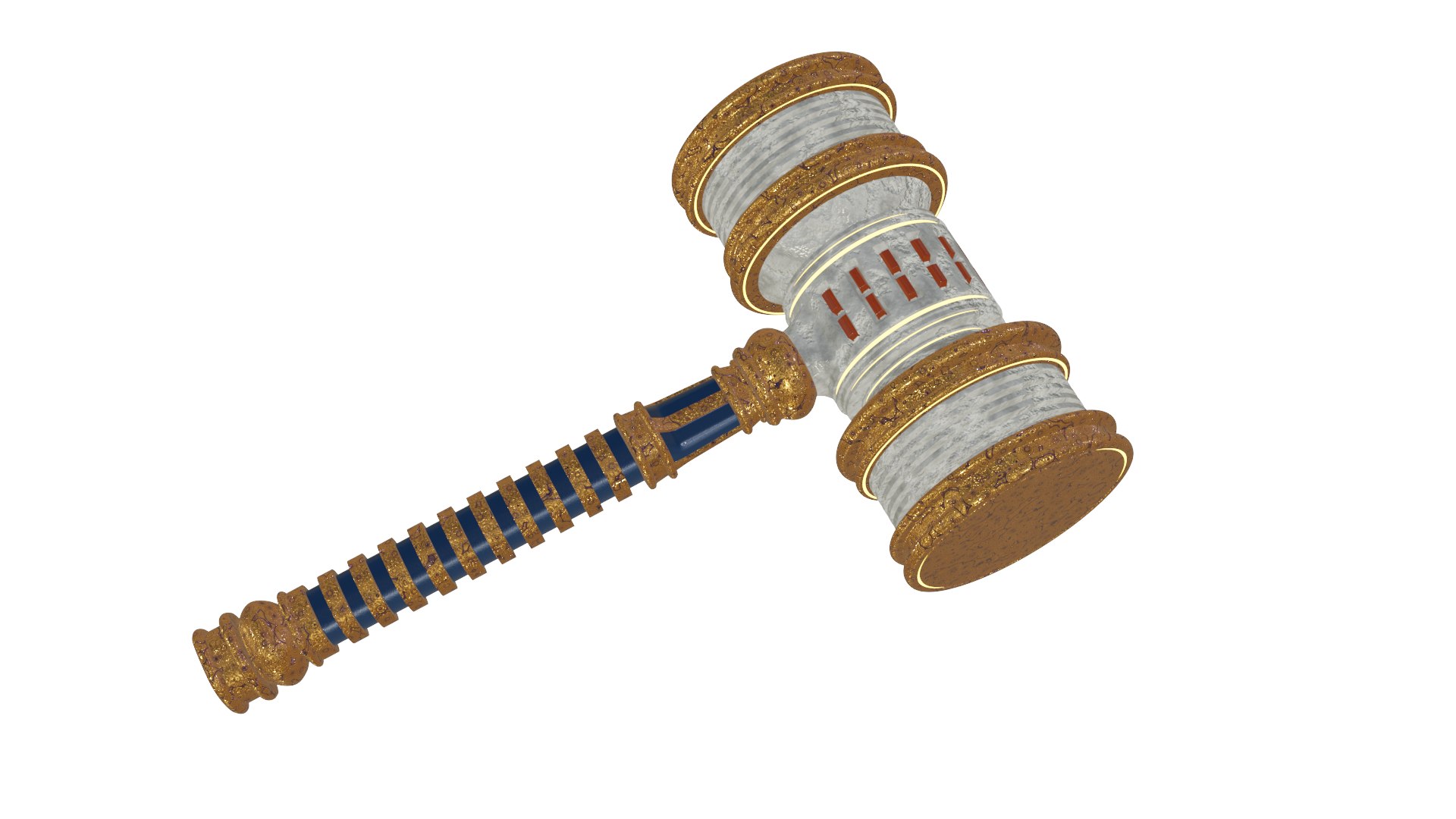 3D ANCIENT MEDIEVAL KING HAMMER IN WOOD TurboSquid 1966872