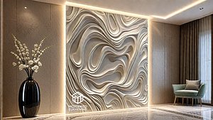 modern panel wall decor set wall relief mural CNC 133